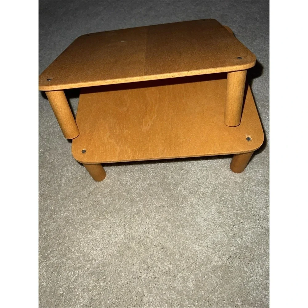 Vtg 1998 Longaberger Grandma Bonnie 2-Pie Basket COMBO 10Family Signatures Riser